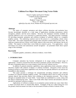 Collision Free Object Movement Using Vector