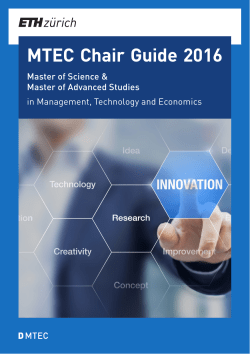 MTEC Chair Guide