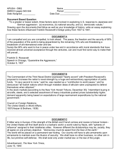 APUSH - DBQ Name