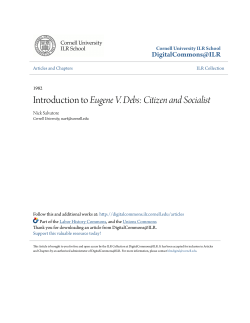 Introduction to Eugene V. Debs: Citizen and Socialist