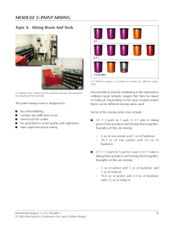MODULE 5&ndash;PAINT MIXING