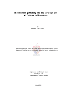 Information-gathering and the Strategic Use
