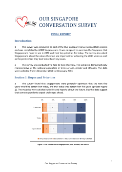 our singapore conversation survey