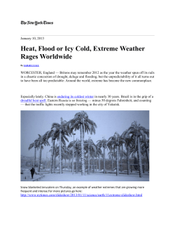 Extreme Weather NYTimes 10Jan13