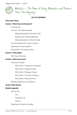 Module 5 - The Power of Story