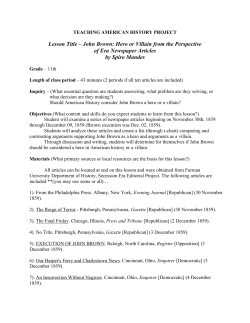 John Brown - Teaching American History