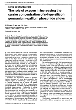 germanium-gallium phosphide alloys - mtc