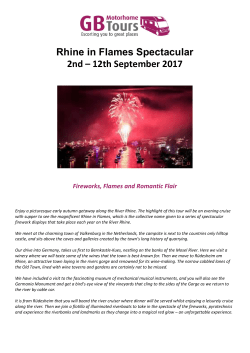 2017-09b Rhine in Flames Itinerary