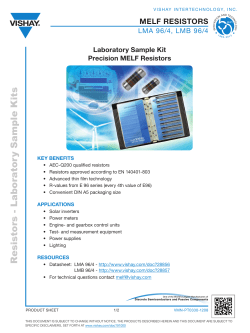 R e s is tors - L a b ora tory Sa m p le K its