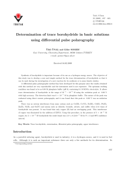 Determination of trace borohydride in basic