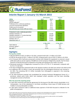 Q1 report 2015