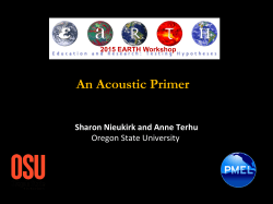 An Acoustic Primer