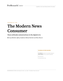 The Modern News Consumer