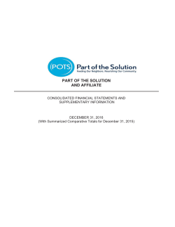 POTS` Consolidated Financial Statement