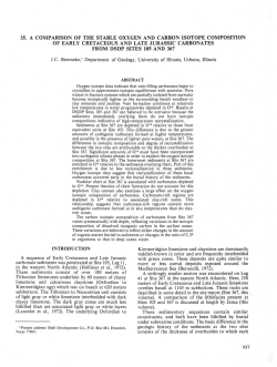 35. A Comparison of the Stable Oxygen and Carbon Isotope