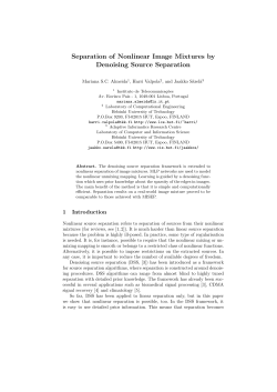 Separation of Nonlinear Image Mixtures by