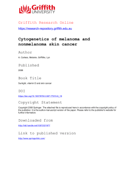 Cytogenetics of melanoma and nonmelanoma skin cancer