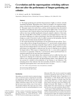 Co-evolution and the superorganism: switching cultivars does not