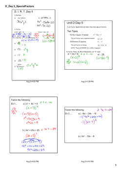 D_Day 5_SpecialFactors