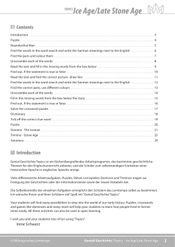 Ice Age/Late Stone Age - Bildungsverlag Lemberger