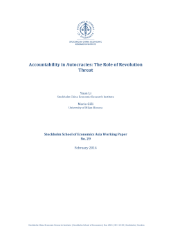 Accountability!in!Autocracies:!The!Role! - S-WoPEc
