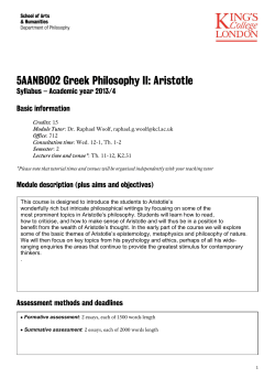 5AANB002 module syllabus 2013-14
