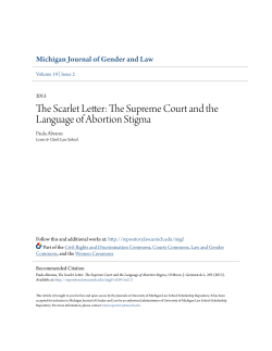 The Scarlet Letter: The Supreme Court and the Language of