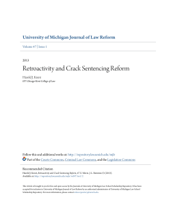 Retroactivity and Crack Sentencing Reform