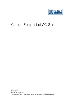 Carbon Footprint of AC-Sun