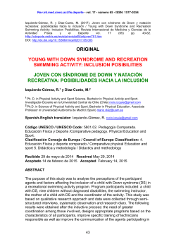 original young with down syndrome and recreation swimming