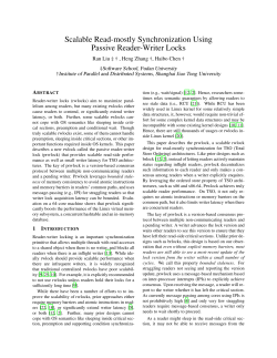 Scalable Read-mostly Synchronization Using Passive