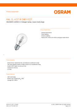 HAL CL A 57 W 240 V E27