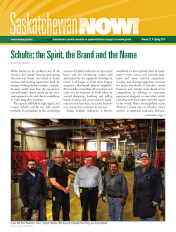 Schulte: the Spirit, the Brand and the Name