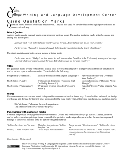 Quotation Marks
