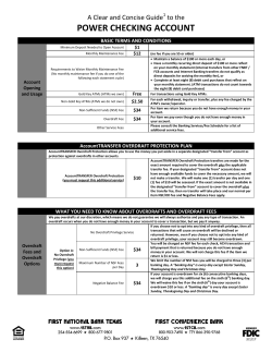 Power Checking Account