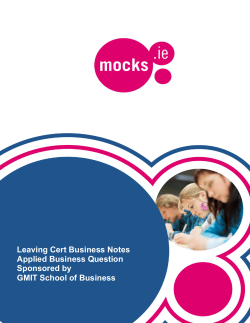 Applied Business Question