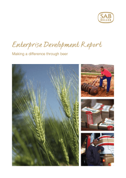 SABMiller Enterprise Development Report - December