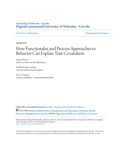 How Functionalist and Process Approaches to Behavior Can