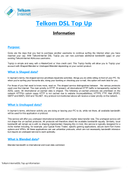 Telkom Internet DSL TopUp