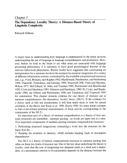 The Dependency Locality Theory: A Distance-Based