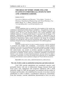 the role of nitric oxide (no) and statins in