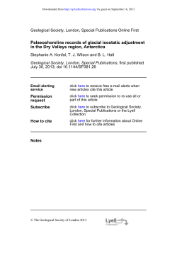 Palaeoshoreline records of glacial isostatic adjustment