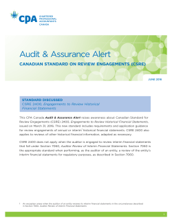 Audit and Assurance Alert: CSRE 2400