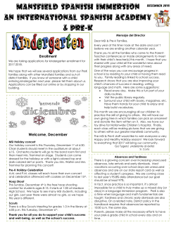 Mansfield Spanish Immersion An International Spanish Academy