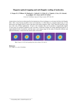 Magneto-optical trapping and sub