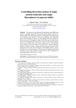 Controlling Brownian motion of single protein molecules and single