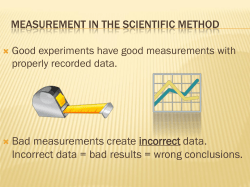 Measurement and Significant Figures