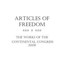 articles of freedom - National Liberty Alliance