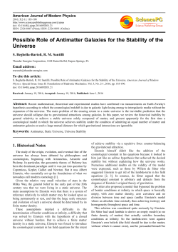 Possible Role of Antimatter Galaxies for the Stability of the Universe