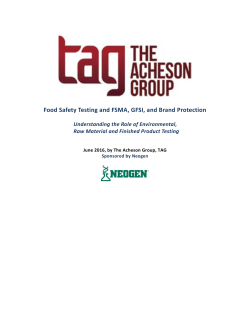 Testing - Neogen Food Safety